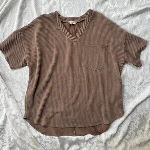 altard state brown oversized shirt size m